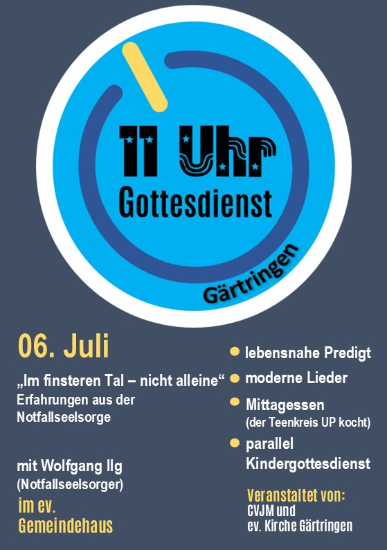 Einladungsflyer 11Uhr Gottesdienst
